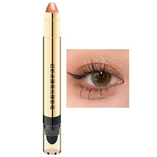 npkgvia Eye Highlight Eyeshadow Pen Натурална е Подходяща Перламутровая Тънка Блестяща Звезда Diamond Eyes Сенки за очи И 6 Цвята Хайлайтер за Жени (F, Един размер)