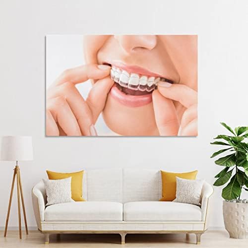 Стоматологични Плакати за зъбите, Невидими за Избелване на Зъбите, Плакати за Стоматологична болница, Платно,