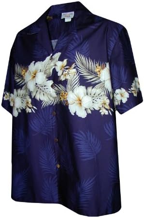 Мъжка риза Pacific Legend Tropical Garden Тъмно Синьо XL