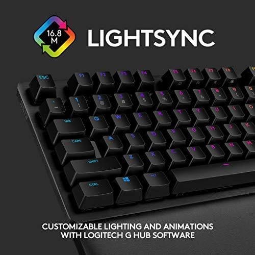 Ръчна детска клавиатура Logitech G513 Carbon LIGHTSYNC RGB с ключове GX Brown, източнобеломорски район с ефект