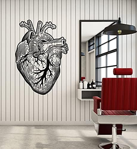 Голяма Vinyl Стикер На Стената Анатомическое Сърцебиене Болница Клиника Декор Етикети Стенни Картини (g6006) Черен