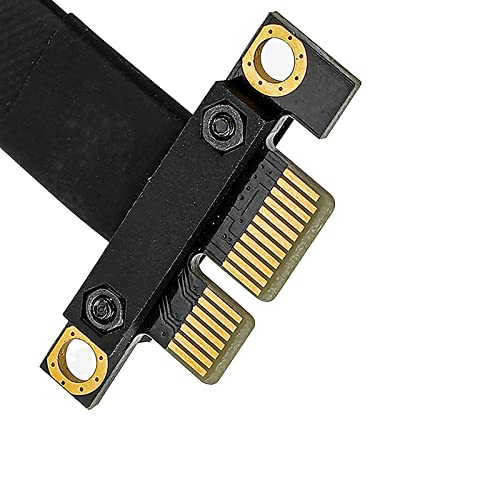 Удлинительный кабела PCIE 3.0, 1X до 1X, от M до F, директен под ъгъл 90 °, 30 см/ (обща дължина 33 см)