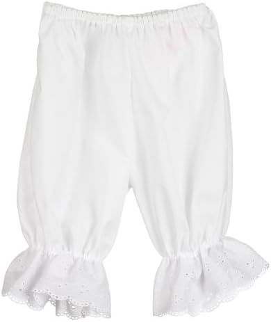 Малки Задорные Долните Панталони-Панталончики за малки момичета в Бяло С Шароварами