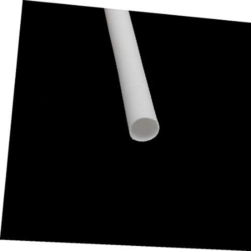 X-DREE Дължина 5 м, вътрешен диаметър 3 мм, свиване тръба с полиолефиновой изолация, Метална обвивка, Бял цвят (дължина 5