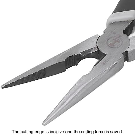 Ножица за тел, Нержавеющие Комбинираната Клещи Преносими Висока Твърдост 8 инча за Мъниста (Клещи с дълги носове)