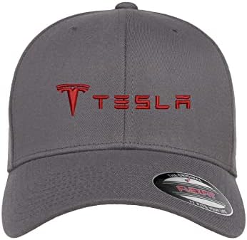 Бейзболна шапка с бродерия на Tesla Motors Model 3 Model S Car Flexfit