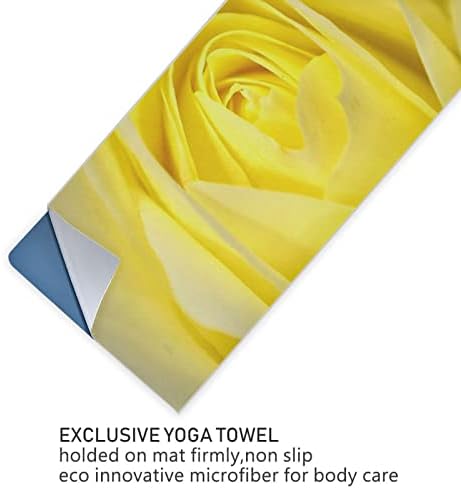 Одеало за йога Augenstern Жълто-Розово-Кърпа за Йога на Ден, Свети Валентин, килимче за йога, Кърпа
