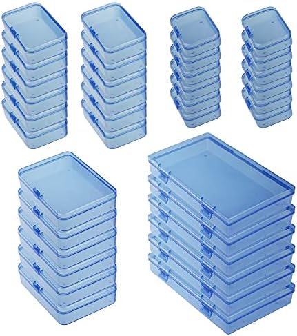 Опаковка правоъгълни Сини пластмасови кутии смесени размер Goodma с Откидными капаци