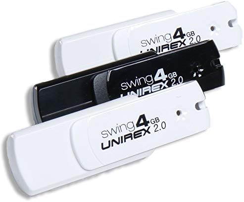 Флаш памет Unirex 3 Pack Swing 8GB, USB 2.0, Черен | Memory Stick е съвместим с компютъра, таблета или лаптопа си
