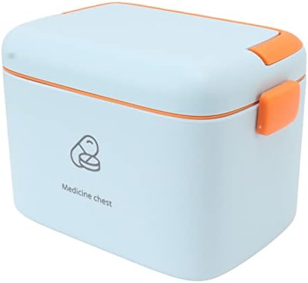 Пластмасова кутия за съхранение на лекарства GLOGLOW, Дебели Полипропилен Кутия За Съхранение на Домашни Лекарства