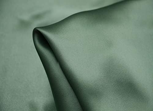 Бамбуково-зелена вискозная плат от модален сатен с ширина ~ 44 инча, продава се на цени на едро.(24)