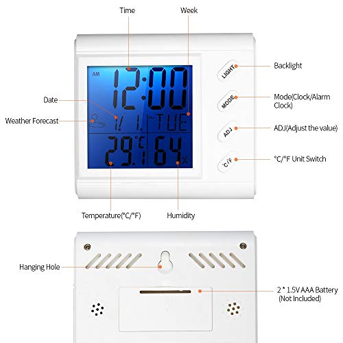 WXYNHHD LCD Дигитален Термометър-Влагомер за помещения при Стайна температура, машина за висока точност Термометър и