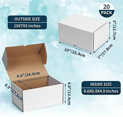 WIFTREY 10x7x5 + 9x6x3 Бели Транспортни Кутии за Малкия Бизнес