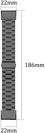 AISPORTS е Съвместим с каишка на Garmin Fenix 7/6/6 Pro/5/5 Plus от неръждаема стомана 22 мм, Быстросъемный каишка за часовник, Регулируем Спортен Гривна, взаимозаменяеми каишка за Garm