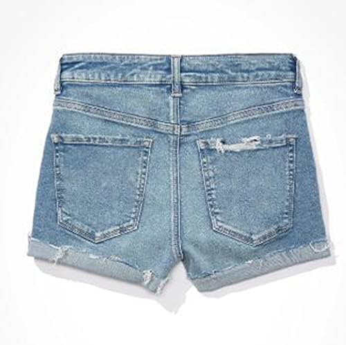 Дънкови шорти FVOWOH, разтеглив дънкови къси панталони за жени, дънкови шорти, дамски летни дънкови къси панталони с висока