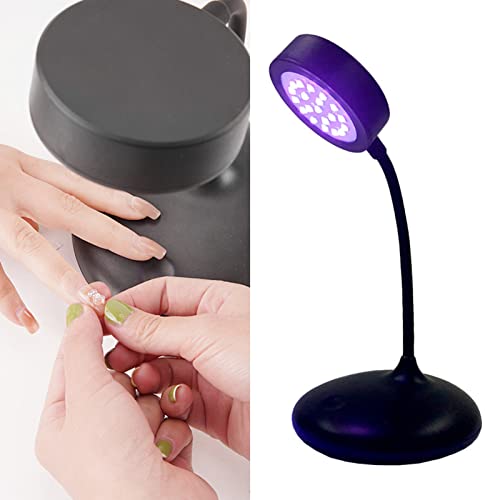 UV Лампа За Гел за Нокти, Регулируема Лампа за Дизайн на Ноктите Нежно 15w Quick Mini с 20pcs Светлинни Чипове за Дома