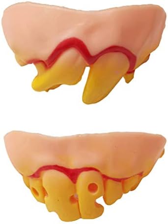 SOIMISS 10шт Набор от Зъби на Хелоуин Чалнат Протези Зомбита Предните Зъби Стърчат Зъби