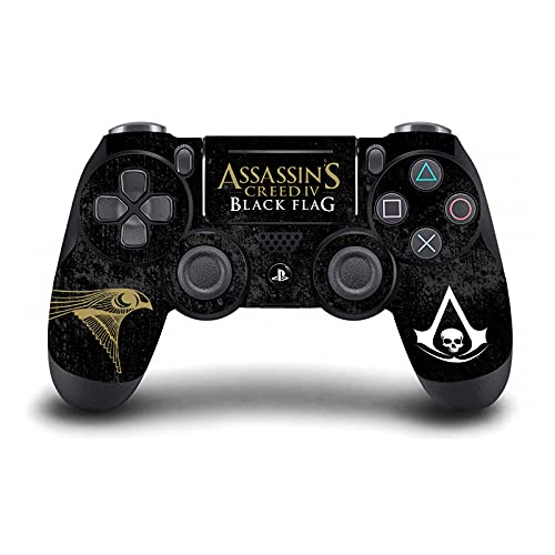 Дизайн на своята практика за главата Официално Лицензирани Лога Assassin ' s Creed в стил Гръндж, Черен Флаг, Винилови стикери, чанта за игра кожа, Съвместим с конзола Sony PlayS
