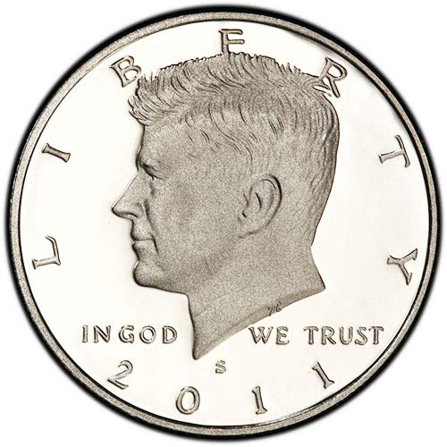 Монетен двор на САЩ, 2011 с плакированным покритие Kennedy Half Dollar Choice Без лечение