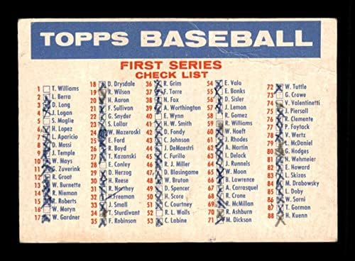 1005 списък 1/2-Бейзболни картички Topps 1957 г. (Звезда) С градацией G / VG - Реколта Картички с автограф в стил