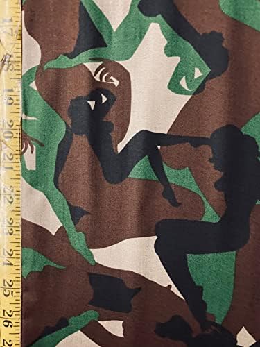 Камуфлаж за момичета - армейски зелен плат на Александър Хенри - by The Yard