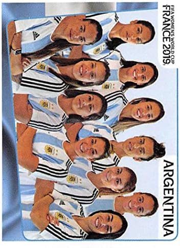 Жена световното първенство по футбол FIFA 2019 Панини Франция Стикер 291 Снимка на националния отбор на Аржентина за Търговия