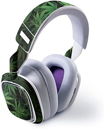Кожата MightySkins, съвместим с безжична гейминг слушалки Astro A30 - Weed | Защитно, здрава и уникална vinyl стикер | Лесно