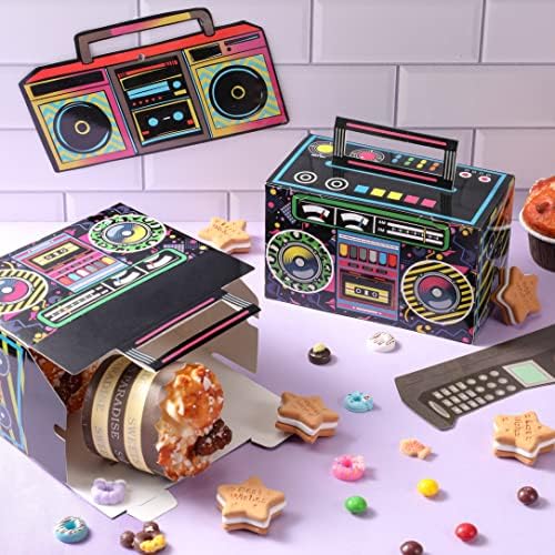 Кутии за Партита на 80-те години, на Новост, Boombox, Подаръчни кутии за сладки, Хартия Кутии за ретро радио на 80-те години, Централните Елементи на масата за парти в стил ?