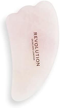 Revolution Skincare London, Гуа Ша от Розов Кварц, Масажор за лицето, шията и тялото, 82 g