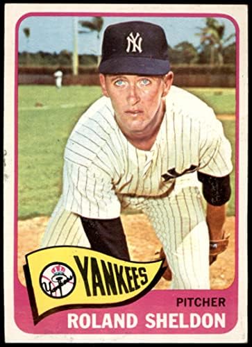 1965 Topps 254 Роланд Шелдън Ню Йорк Янкис (Бейзболна картичка), БИВШ + Янкис