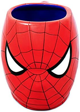Сребърен Керамична чаша Buffalo MC7095 Marvel с лице на Spider-man 3D, 20 грама