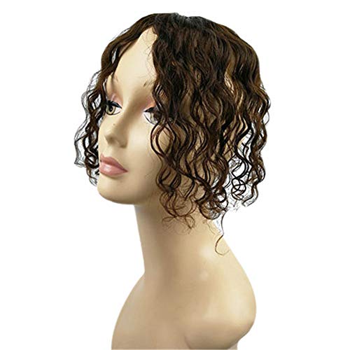 RemeeHi Дълги Човешка Коса Remy Ръчно изработени от изкуствена коса Извратени Topper за Загуба на Тънка Шнола в Перука 7x10