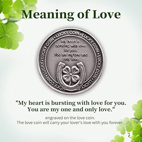 Huwane Love Лъки Coin обичам Те Възпоменателна Монета Романтично Признание Колекция Арт Подарък за Любовник, Съпруга,
