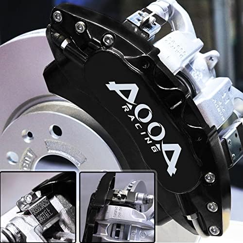 AOOA Черни капаци на спирачните апарати с бели специални форми на AOOA са Подходящи за версията на Tesla Model 3 Long Range