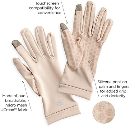 Coolibar UPF 50+ Мъжки и Женски UV ръкавици Gannett - Защита от Слънце