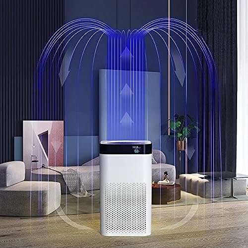 GUANGMING - Интелигентен Пречиствател на въздуха със сензор за качеството на въздуха в реално време, Акумулаторна