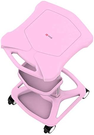 Количка за апаратура мадами ABS с колела тави, Тежкотоварни въвеждане в Модата Пиедестал за Спа салон болница клиника/Pink/46