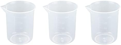 Antrader Кухненски Мерителна Чаша от Полипропилен, Научен Пластмасов Градуированный Чаша, Прозрачна 250 ml-300 ml