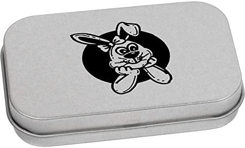 Метална Лидице кутия за канцеларски материали Azeeda Content Rabbit на панти /Кутия за съхранение (TT00194233)