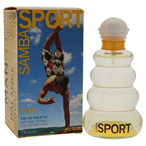 Парфюм работилница Samba Sport за мъже, Edt-спрей, ароматни, 3,3 унции (опаковка от 2 броя)