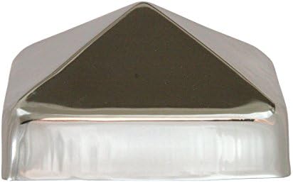 Капачка една пирамида от неръждаема стомана 4x4 от Captiva - Удължен перваза - Неръждаема стомана - Не ръждясва - (3-1 / 2