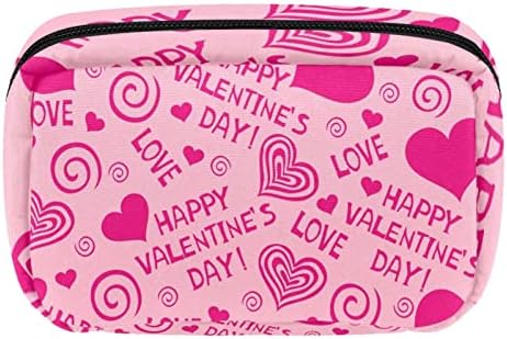 Косметичка Unicey, Косметичка Happy Valentine, Преносима Чанта-Тоут, Пътен Калъф за Влака, Органайзер, Чанта за Аксесоари,
