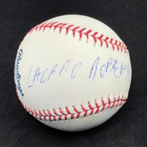 ЛАЗАРО АРЕНТЕРОС подписа бейзболен договор PSA/DNA Oakland Athletics с автограф - Бейзболни топки с автограф
