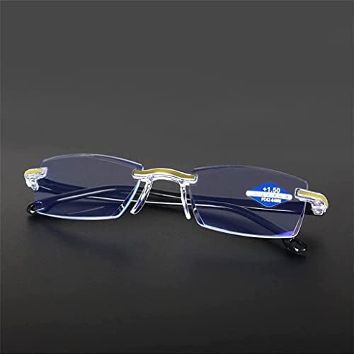 Очила за четене с двойно предназначение Yiushing Color Glint Sapphire С висока твърдост, Анти-сините, прогресивно,