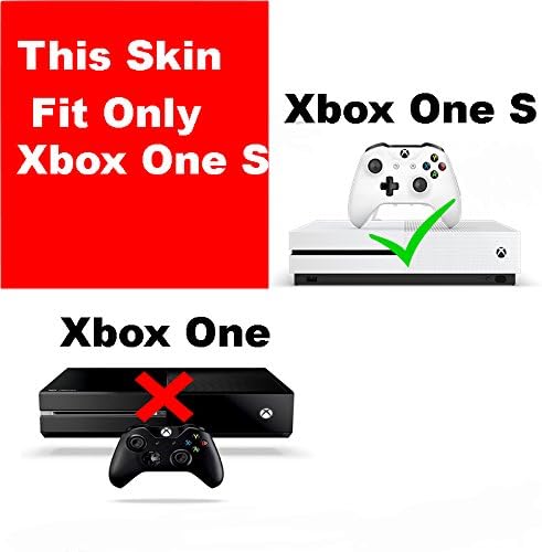ZOOMHITSKINS, Съвместими с черупка, Xbox One S, обвивка на контролера на Xbox One S и корпус на конзолата, Обичай дизайн