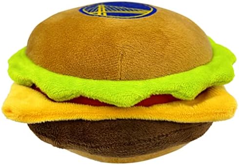 Домашни любимци Първи НБА Голдън Стейт Уориърс Сирене Burger Плюшен Играчка за Кучета и КОТКИ с Пищалкой - Сладък