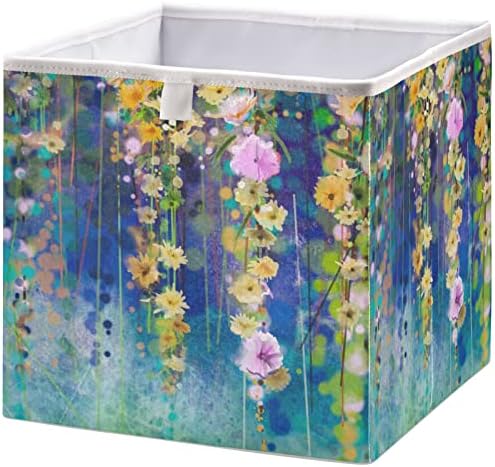 Кошница за шкаф visesunny, маслени бои, Кутии за съхранение на цветя Бръшлян, Тъканни Кошница за Организиране
