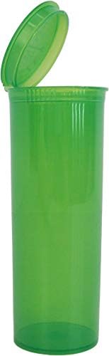 Прозрачни Зелени бутилки с панти капак - 60 драхмата - 7,5 течни унции - PT60TG - Комплект от 30