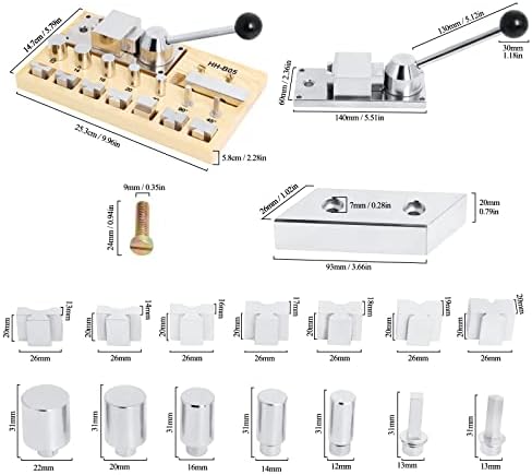 6 Размери Кольцегибочный Машина, Набор от Инструменти за Изработка на бижута за Производство на пръстени за Обеци, Дървена /Метална с Инструкции
