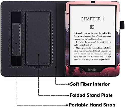 JNSHZ Kindle Paperwhite 5 Signature Edition и калъф Kindle Paperwhite 11-то поколение 2021 г. съобщение със стойка / каишка за ръка и функция за автоматично преминаване в режим на заспиване/събужд?